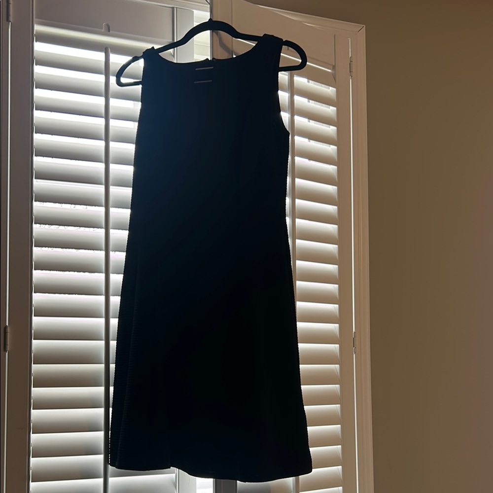 White House Black Market Black Sheath Midi Dress